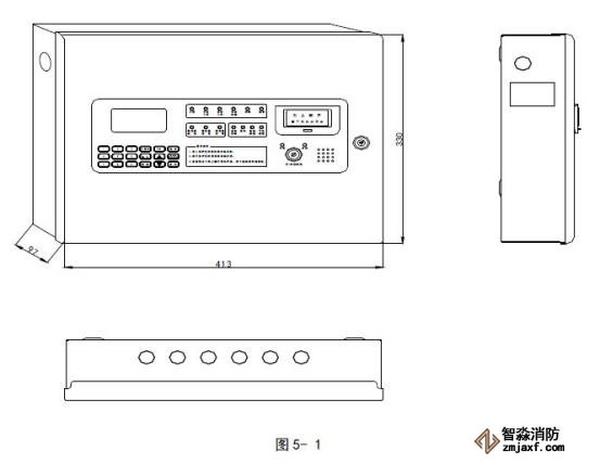 GST-QKP01江南足球意甲直播
控制器/火灾报警控制器外形尺寸示意图