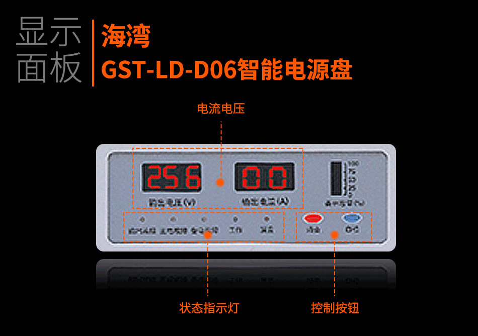 GST-LD-D06智能电源盘显示面板